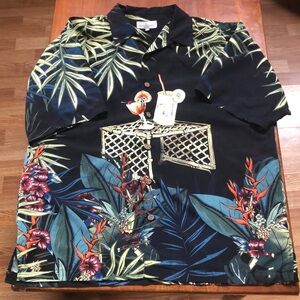 Bill Blass Hawaiian Tropical shirt